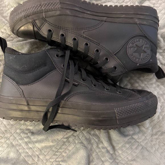 Brand New Never WornChuck Taylor All Star Malden Street Boot Black 11 Vegan - Picture 2 of 4